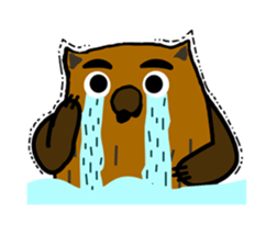 Brobrown wolf sticker #12964927
