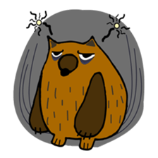 Brobrown wolf sticker #12964930