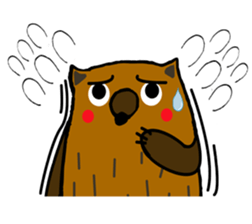Brobrown wolf sticker #12964931