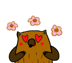 Brobrown wolf sticker #12964934