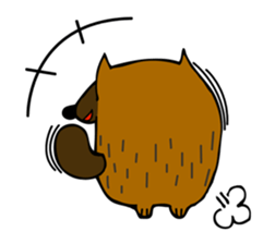 Brobrown wolf sticker #12964935