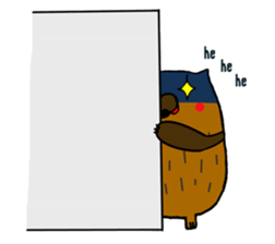 Brobrown wolf sticker #12964939
