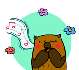 Brobrown wolf sticker #12964941