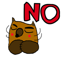 Brobrown wolf sticker #12964942
