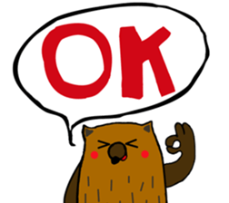 Brobrown wolf sticker #12964945