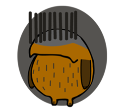 Brobrown wolf sticker #12964948