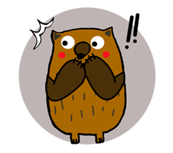 Brobrown wolf sticker #12964949