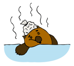 Brobrown wolf sticker #12964950