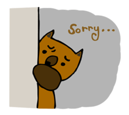 Brobrown wolf sticker #12964952