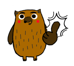 Brobrown wolf sticker #12964954