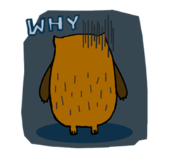Brobrown wolf sticker #12964955