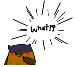 Brobrown wolf sticker #12964956