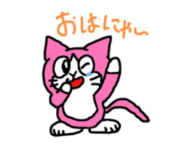 magical cat momonya sticker #12965120