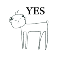 strange man (tubuyaki) sticker #12965438