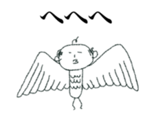 strange man (tubuyaki) sticker #12965439