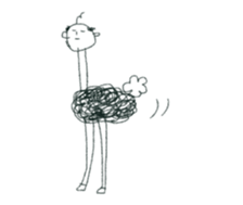 strange man (tubuyaki) sticker #12965472