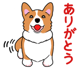 Pembroke Welsh Corgi and good friends sticker #12965518