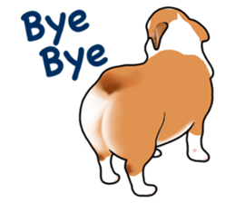 Pembroke Welsh Corgi and good friends sticker #12965537