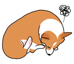 Pembroke Welsh Corgi and good friends sticker #12965546