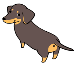 Dachshund Kuji sticker #12966158