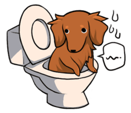 Dachshund Kuji sticker #12966163