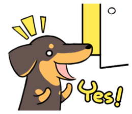 Dachshund Kuji sticker #12966174