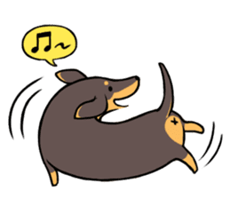 Dachshund Kuji sticker #12966179