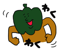 Funny vegetables and fruits2 sticker #12966366