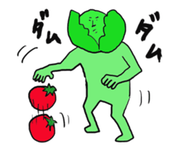 Funny vegetables and fruits2 sticker #12966373
