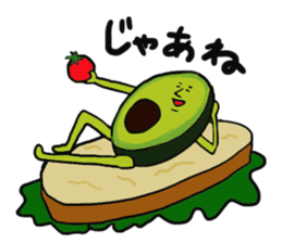 Funny vegetables and fruits2 sticker #12966385