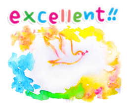 Watercolor everyday Sticker sticker #12966513