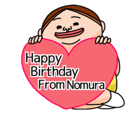 It is a sticker of Nomura. sticker #12966677