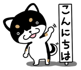 Daily black Shiba sticker #12967439