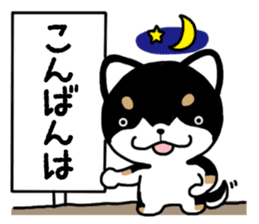 Daily black Shiba sticker #12967440