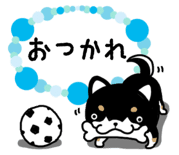 Daily black Shiba sticker #12967458