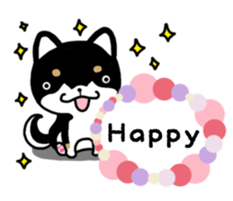Daily black Shiba sticker #12967467