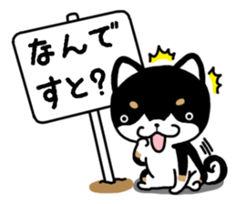 Daily black Shiba sticker #12967471