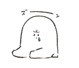 white and round something sticker #12968366