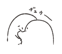 white and round something sticker #12968370