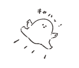 white and round something sticker #12968373