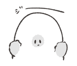 white and round something sticker #12968374