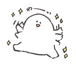 white and round something sticker #12968383