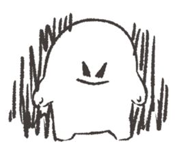 white and round something sticker #12968394