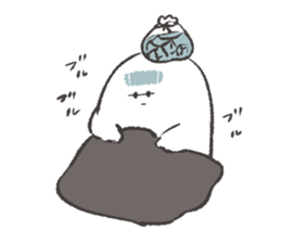 white and round something sticker #12968395