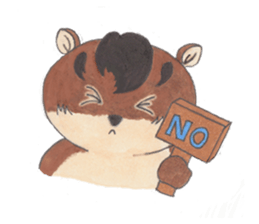plump cute squirrel - English Ver. sticker #12969159