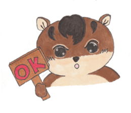 plump cute squirrel - English Ver. sticker #12969160