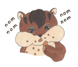 plump cute squirrel - English Ver. sticker #12969161