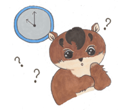 plump cute squirrel - English Ver. sticker #12969168