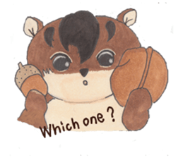 plump cute squirrel - English Ver. sticker #12969171
