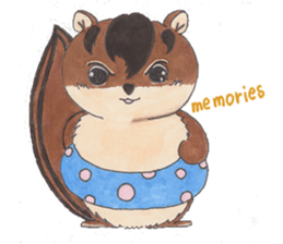 plump cute squirrel - English Ver. sticker #12969173